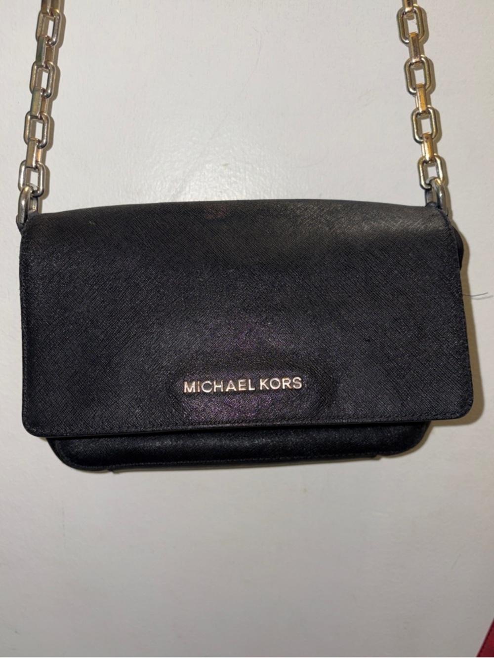 đź‘› Michael Kors Black Crossbody with Gold Hardwaređź‘› - Picture 12 of 13
